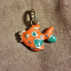 *RARE* Brighton Retired Orange Enamel Fish Charm